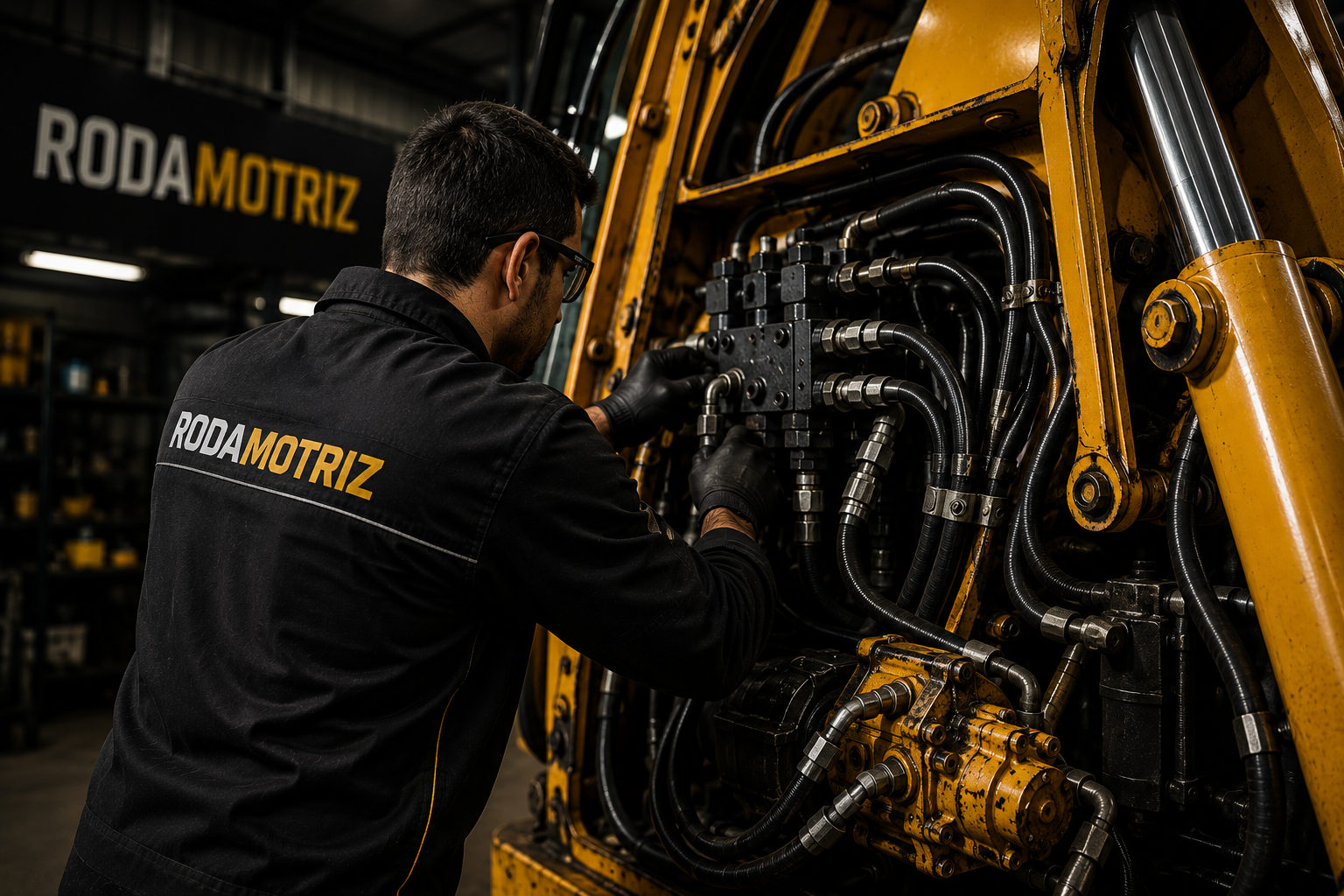 Manutenção de sistemas hidráulicos para máquinas pesadas - RODAMOTRIZ